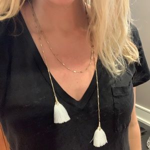 Wrap tassel necklace